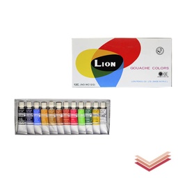 [7861127969044] TEMPERA LION 12 CLRS.  WC 12/2